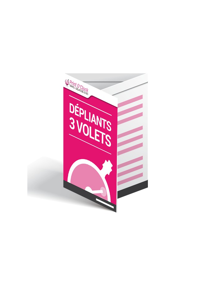 Dépliants A4 ouvert 2 plis roulés pour application mobile CitizenApps 30cm x 42cm